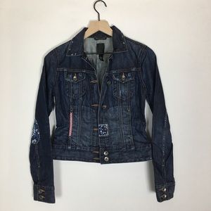 Lucky Brand Adelaide Denim Jacket with Patches